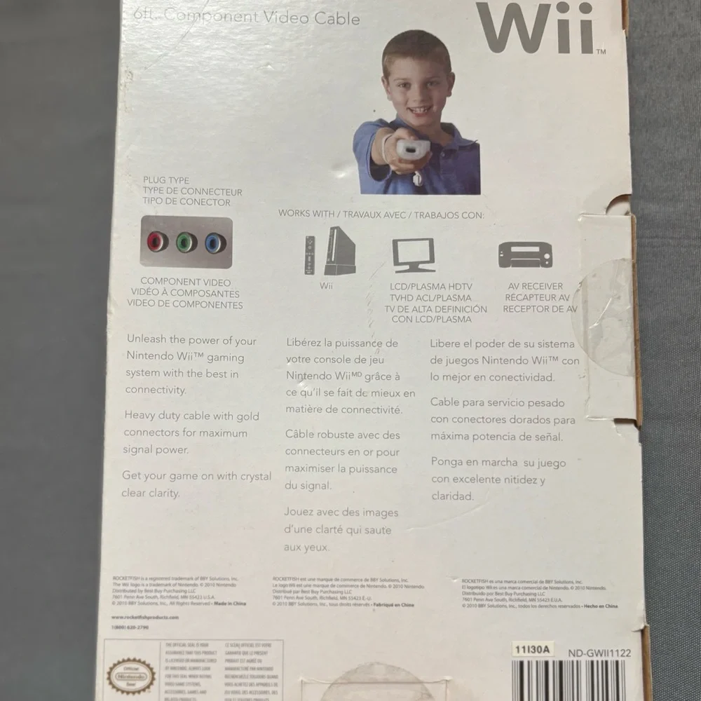 New In Package Wii cables